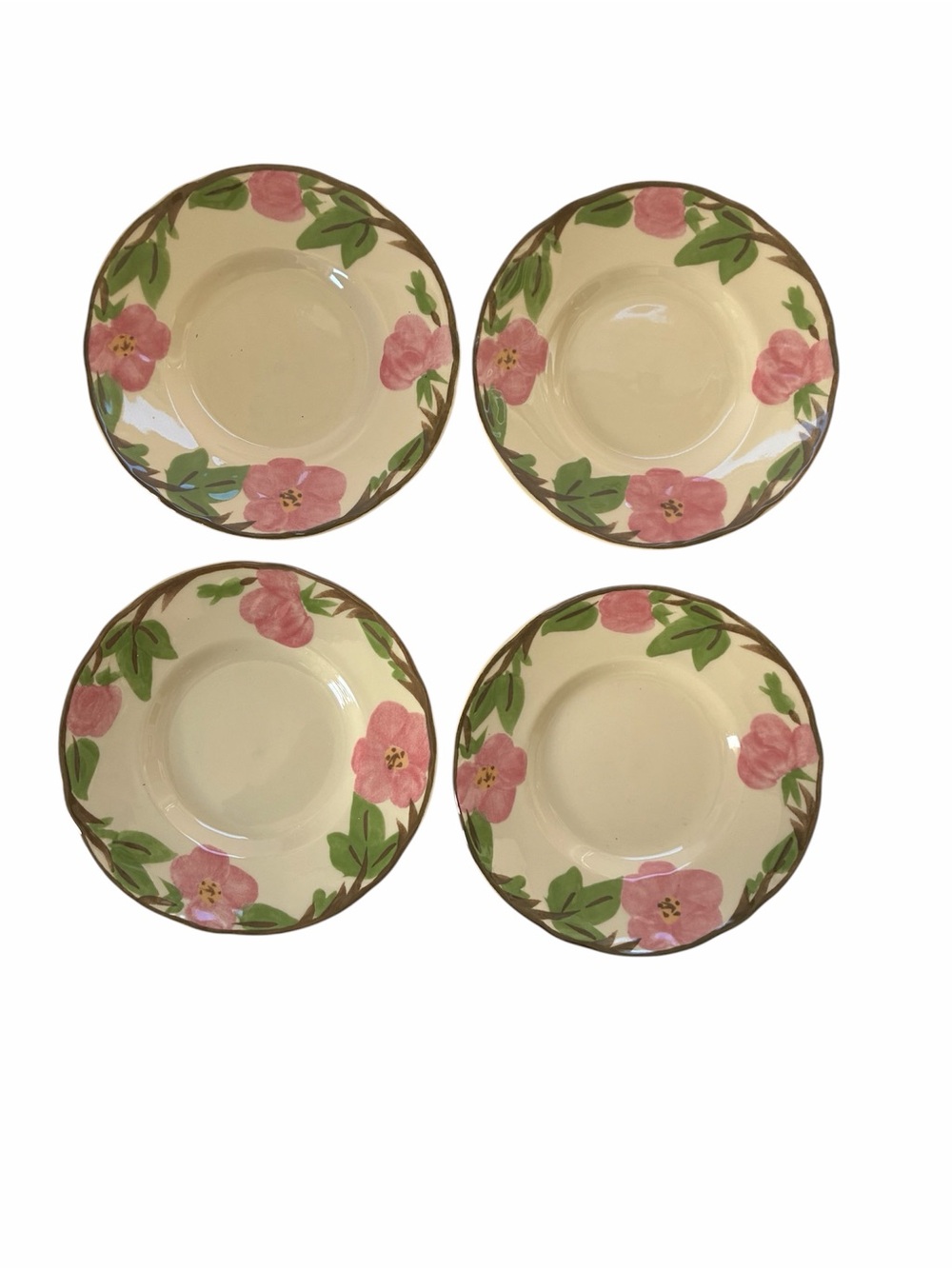 Franciscan Desert Rose 6” Side Plate Dessert Plate Ceramic Set of 4
